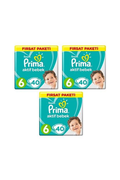 Prima Firsat Paketi Bebek Bezi Extra Large 6 Numara 120 Adet 40 3 Trendyol
