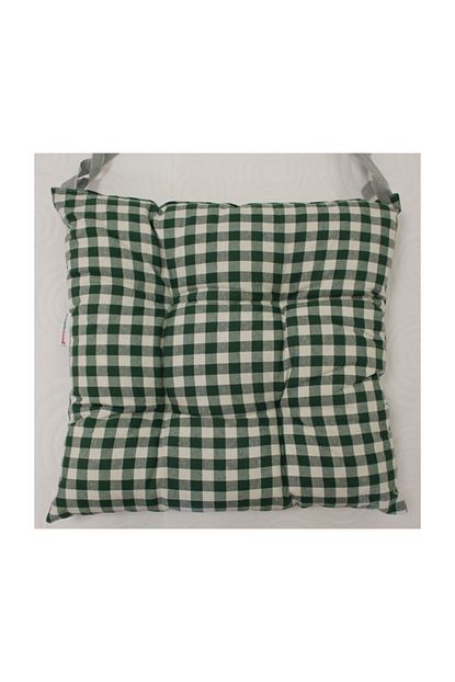 tropikhome ekose yesil renk pamuklu kumas pofidik kare dekoratif sandalye minderi 40x40 cm fiyati yorumlari trendyol