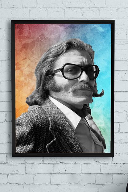 Postermanya Cem Karaca Tasarim Cerceveli Tablo 50x70cm Trendyol