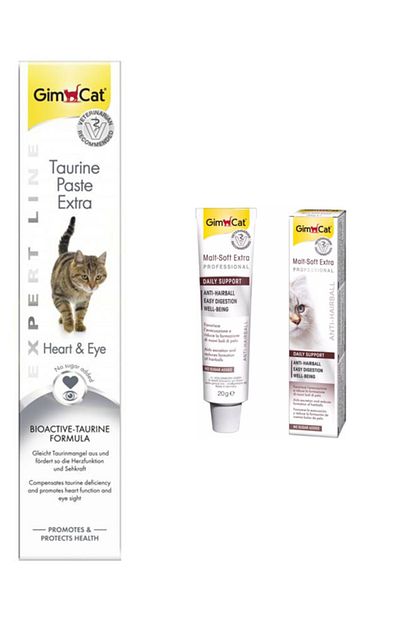 taurine paste kalp ve goz sagligi destekleyici 50gr anti hairball malt paste kedi macunu 20gr