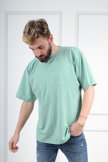Luppo Club Oversized Su Yesili Erkek Tisort Trendyol