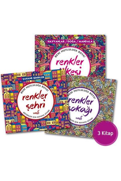 Indigo Kitap Buyukler Icin Boyama Seti 3 Kitap Indigo Buyukler Icin Boyama Seti 3 Kitap Trendyol