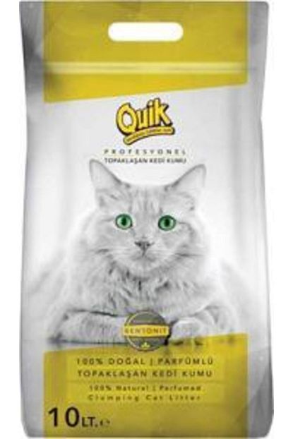 Quik 10 Litre Topaklasan Bentonit Ince Pudrali Kedi Kumu Trendyol