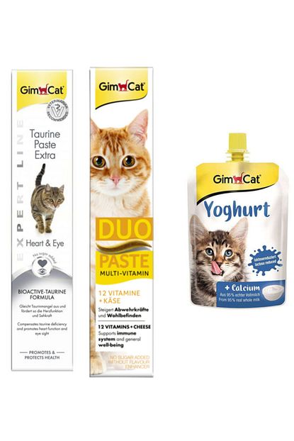 Gimcat Taurine Paste 50gr Duo Paste Peynirli Multi Vitamin 50gr Yoghurt Kalsiyum Kedi Pudingi 150 Gr Trendyol