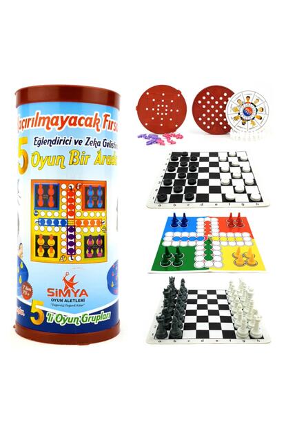 Simya Oyun Aletleri 5 Oyun Bir Arada Solo Test 9 Tas Kizma Birader Satranc Dama Fiyati Yorumlari Trendyol