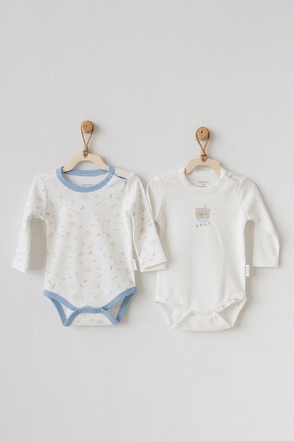 Andywawa Erkek Bebek Kislik Penye Uzun Kol Body Ikili Set Trendyol