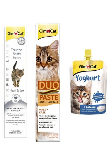 Gimcat Taurine 50 Gr Duo Paste Peynirli Anti Hairball Malt 50 Gr Yoghurt Kalsiyum Kedi Pudingi 150 Gr Trendyol