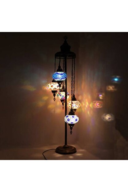 Karalp Mozaik Balkon Lambasi Dekoratif Gece Lambasi Ayakli Mozaik Lambader Trendyol