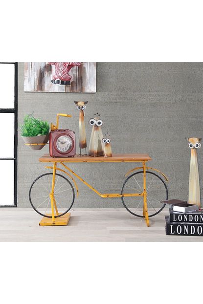 N Crea Home Accessories Sari Bisiklet Sehpa Trendyol