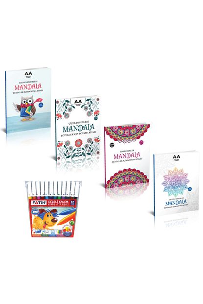Akilli Adam Yayinevi Mandala Boyama Kitabi Buyukler Icin Set Trendyol