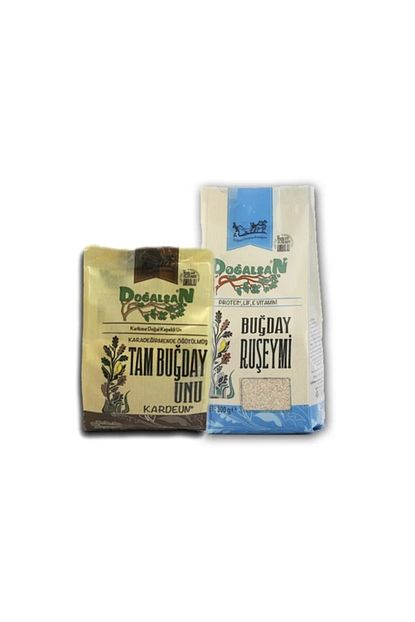 Dogalsan Kara Degirmen Tam Bugday Unu 1 Kg Bugday Ruseymi 300 Gr 2 Li Set Lif Protein E Vitamin R20201705 Trendyol