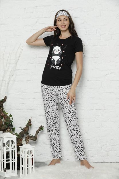 Pikey Kadin Panda Model Pijama Takimi Trendyol
