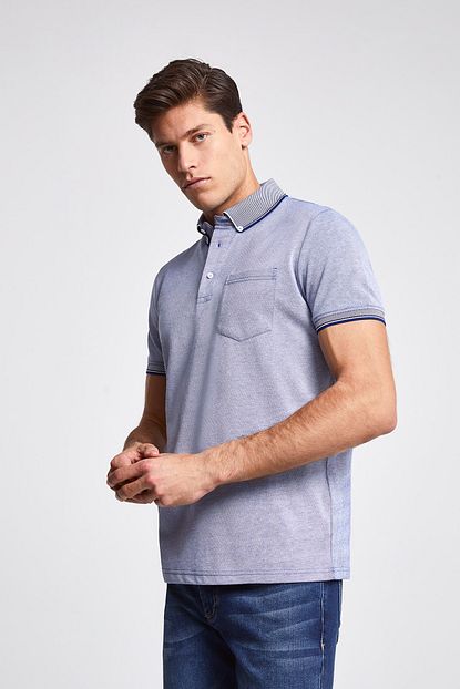 D S Damat Mavi Renk Erkek T Shirt Regular Fit Trendyol