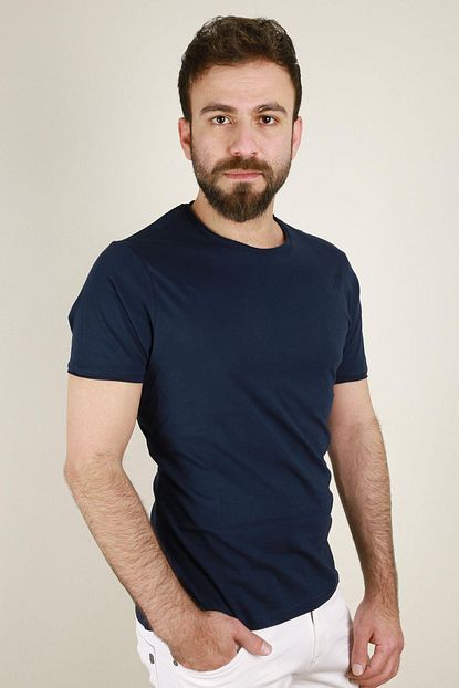 Z Giyim Erkek Slim Fit Yirtik Bisiklet Yaka Tshirt 8203zgm20 Trendyol