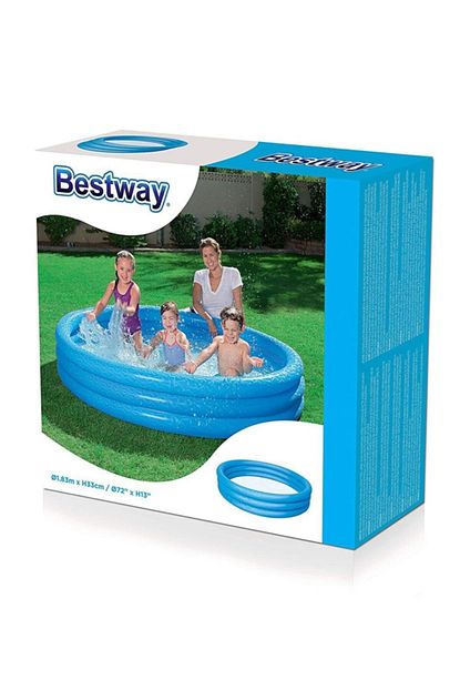bestway mavi renkli 3 bogum sisme havuz cocuk havuzu 183x33cm 51027 fiyati yorumlari trendyol
