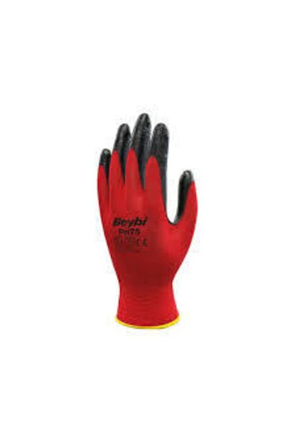 Beybi Pn75 Polyester Astarli Nitril Kaplama Eldiven No 10 Xl 12 Adet Trendyol