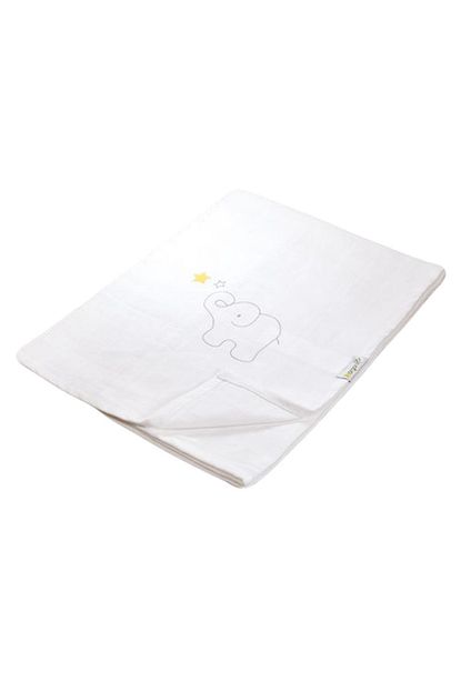 Bibaby Organik 64393 Baby Elephant Muslin Battaniye 85x85 Trendyol