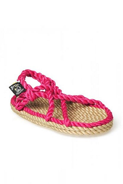 Nomadic State Of Mind Jc Kids Camel Fusya Hasir Ip Cocuk Sandaleti Trendyol