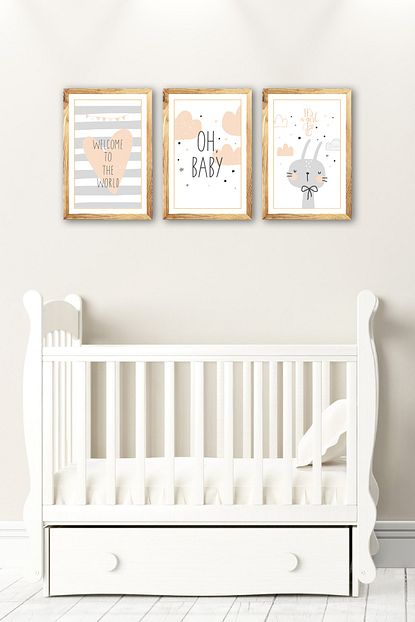 So Wood 3d Cift Katli Bebek Odasi Uclu Tablo Trendyol