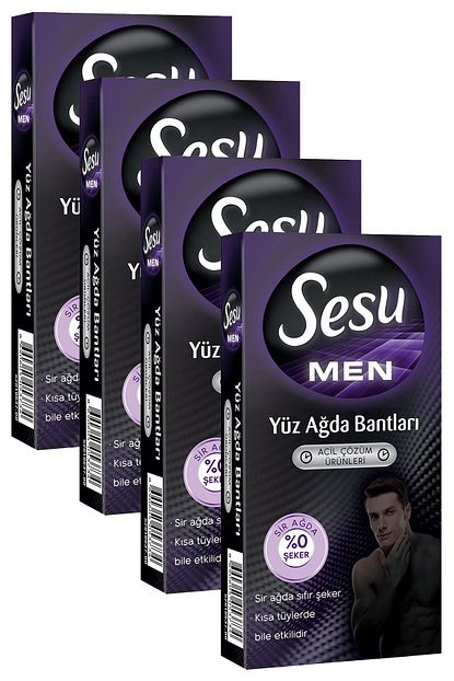 Sesu Men Yuz Agda Bantlari Erkeklere 20 Li X 4 Adet Trendyol