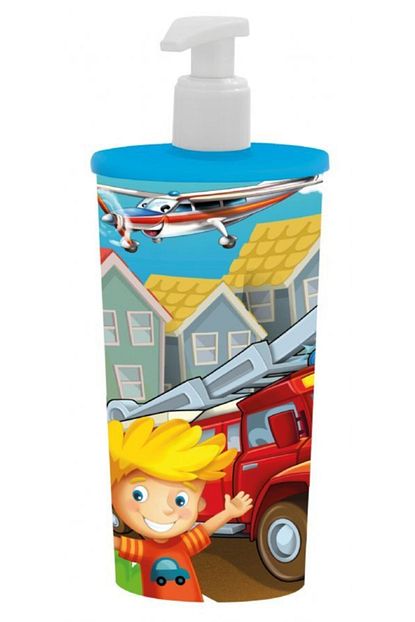 Herevin Araba Baskili 470 Ml Sivi Sabunluk Mavi Erkek Cocuk Trendyol