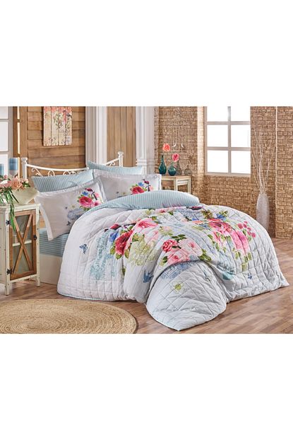 Halley Home Tropikal Cift Kisilik Dort Mevsim Set Trendyol