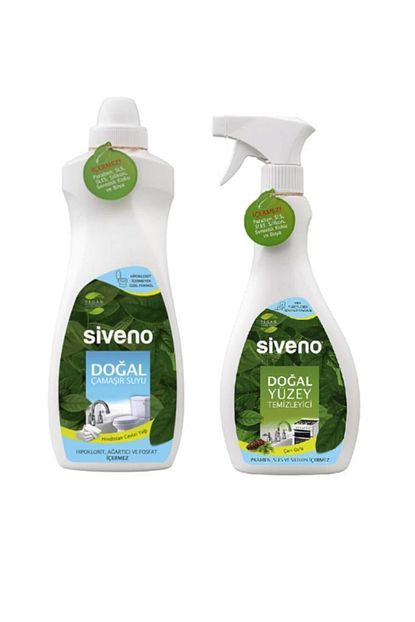 Siveno Dogal Yuzey Temizleyici 500 Ml Dogal Camasir Suyu 700 Ml Trendyol