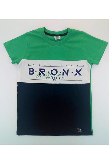 Mntminotiplus Bronx Baskili Erkek T Shirt Yesil 7 10 Yas Arasi Bedenler Trendyol