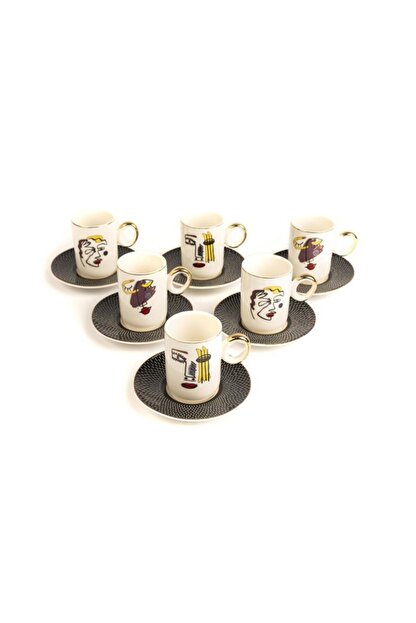 mikasa moor popart 6 kisilik kahve