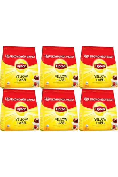 Lipton Yellow Label Demlik Siyah Poset Cay 150 Adetli 6 Paket Trendyol