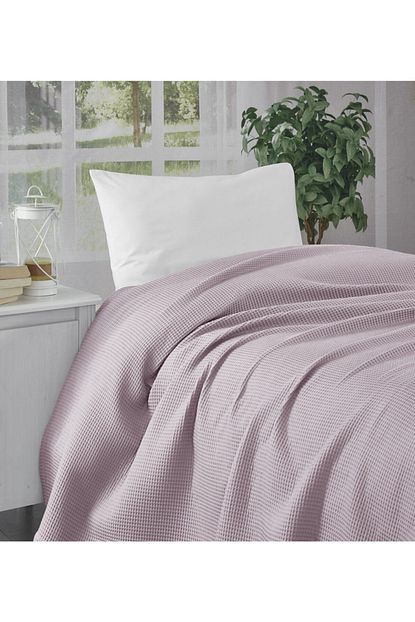 Komfort Home Tek Kisilik 100 Pamuk Petek Pike Pudra Trendyol