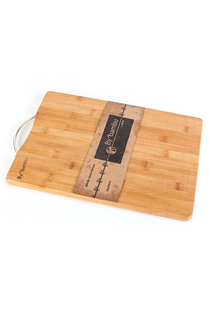 Depoma Consept Bambu Kesme Tahtasi Metal Sapli Et Steak Sunum Servis Lux Trendyol