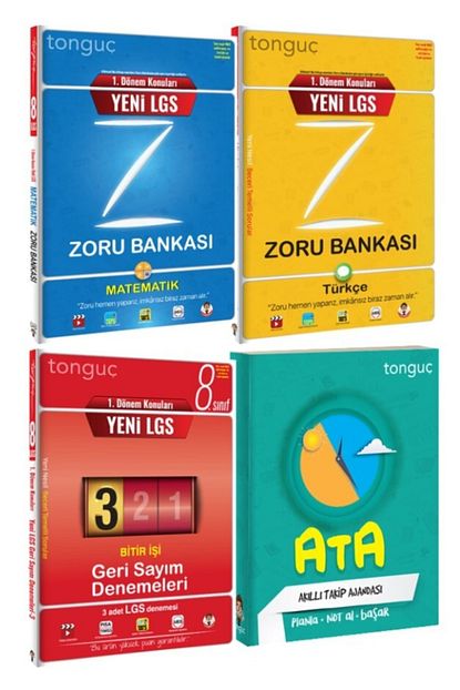 Tonguc Yayinlari Tonguc 8 Sinif 1 Donem Lgs Soru Bankasi Ve Deneme Seti 3 Kitap Ve Ata Ajanda Trendyol