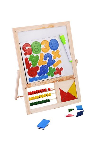Hobtoys Oyuncak Dogal Ahsap Abakus Buyuk Boy 37 X 35 Cm