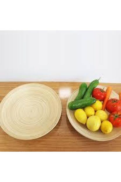 Earabul Bambu Meyvelik Bambu Kase Yuvarlak Meyvelik 30 Cm Trendyol