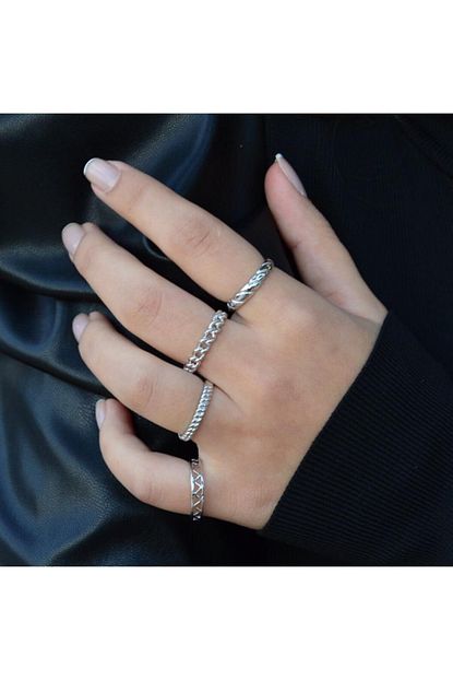 Mysoho Accessories Kadin Kombin Eklem Yuzugu 4 Adet Trendyol