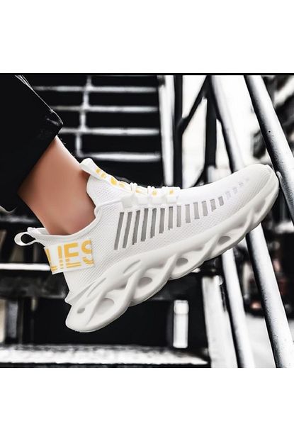 Boa Phantom Yuksek Taban Beyaz Sneakers Erkek Gunluk Spor Ayakkabi Trendyol