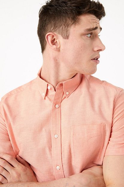 Marks Spencer Erkek Pembe Saf Pamuklu Oxford Gomlek T25003250m Trendyol
