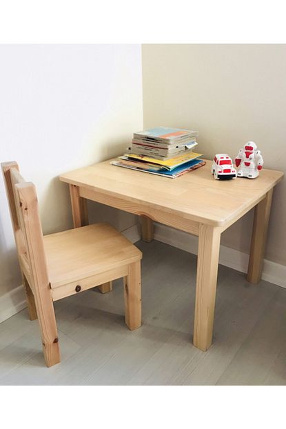 100 Turkish Design Montessori Ahsap Masa Sandalyen Trendyol