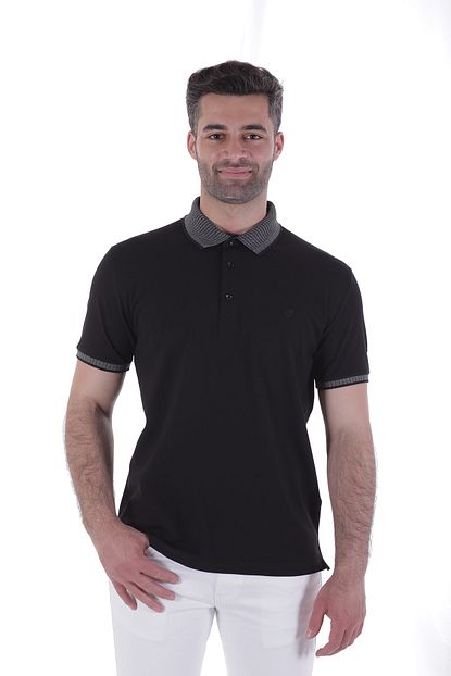 Diandor Polo Yaka Erkek Tisort Siyah Black 2017029 Trendyol