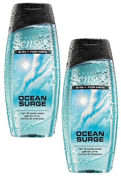 Avon Senses Erkekler Icin Ocean Surge Sac Vucut Sampuani 250 Ml 2 Li Set Trendyol