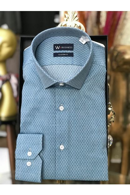 Vakko W Collection W Collection Erkek Gomlek Mavi Trendyol