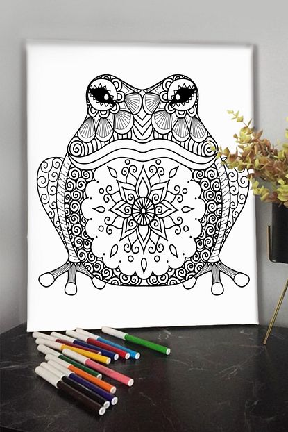 Kanvassepeti 40x30cm Guaj Akrilik Keceli Sulu Boya Ile Boyanabilir Tuval Keceli Kalem Trendyol