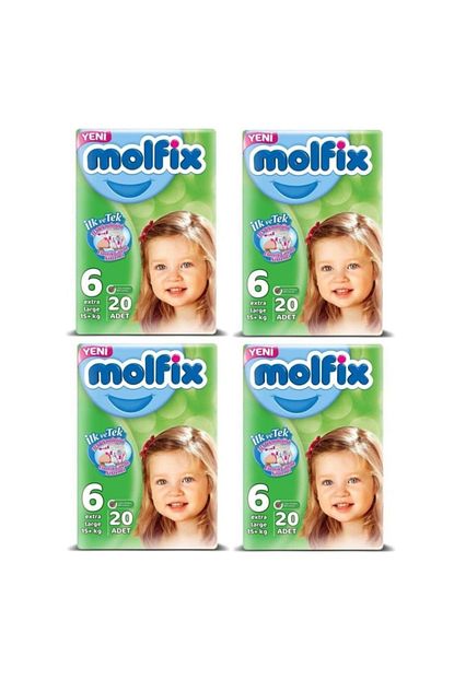molfix bebek bezi extra large 6 numara 15 kg 4 x 20 80 adet fiyati yorumlari trendyol