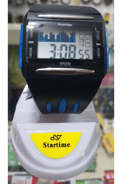 Startime Silikon Dijital Erkek Kol Saati Wr30m Mavi Trendyol