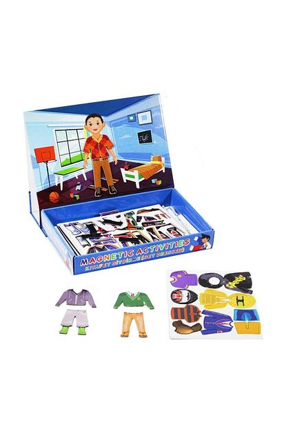 Laco Kids Manyetik Erkek Cocuk Kiyafet Giydirme Oyun Seti 52 Parca Trendyol