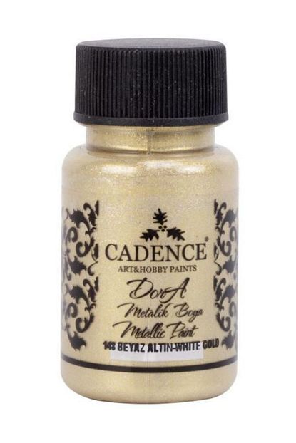 Cadence Dora Metalik Boya 50ml 148 Beyaz Altin Trendyol