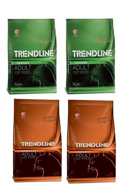 Trendline Tavuklu Kuzu Etli Kedi Mamasi 1000 Gr X 4 Kg Trendyol