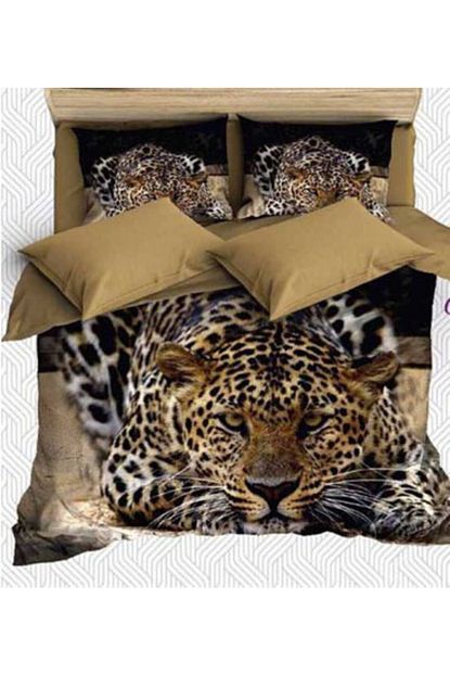 Alaca 3d Cift Kisilik Nevresim Takimi Leopar Desenli Trendyol