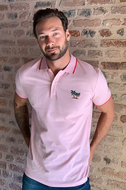 Trendyol Man Gul Kurusu Erkek Polo Yaka T Shirt Tmnss20po0169 Trendyol